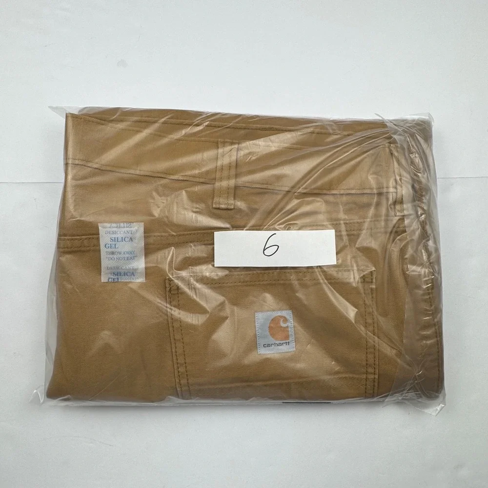Carhartt Relaxed Fit Work Pants 46x30 Tan Canvas Rugged Flex BN2517-M Brown